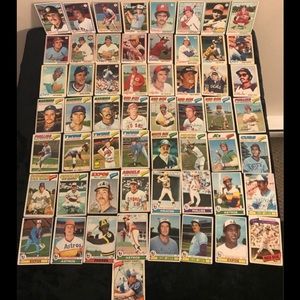Vintage 1977-78-79. & 1980 Assorted Baseball Cards~57 Total